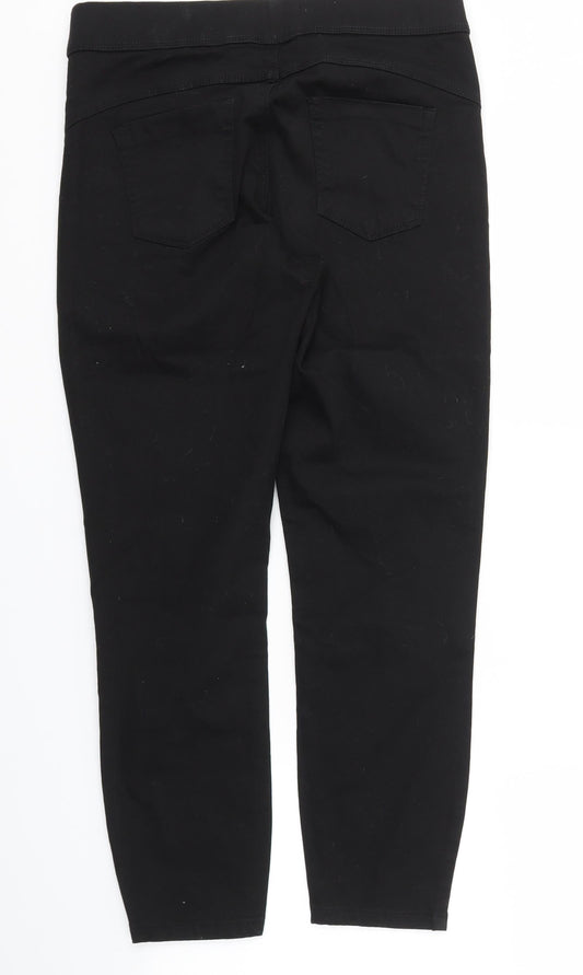 DENIM&CO Womens Black   Skinny Jeans Size 12 L26 in - stretch waistband