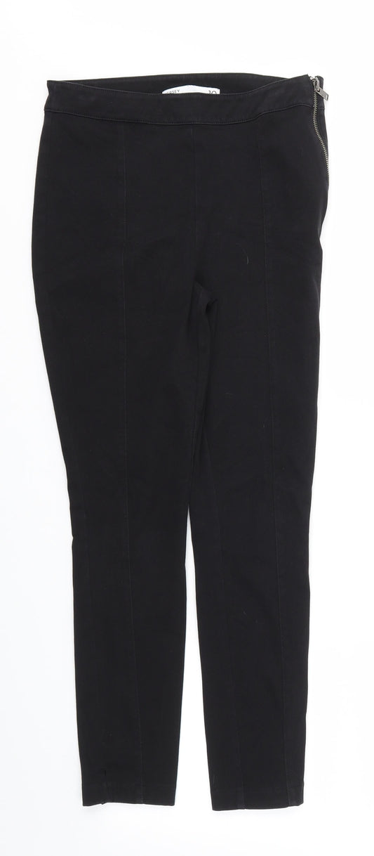 Womens UK Size 10 NEXT Regular Fit  Black Trousers