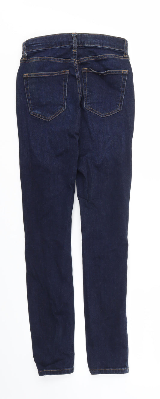 Topshop Womens Blue   Skinny Jeans Size 26 L32 in