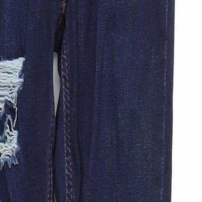 Topshop Womens Blue   Skinny Jeans Size 26 L32 in