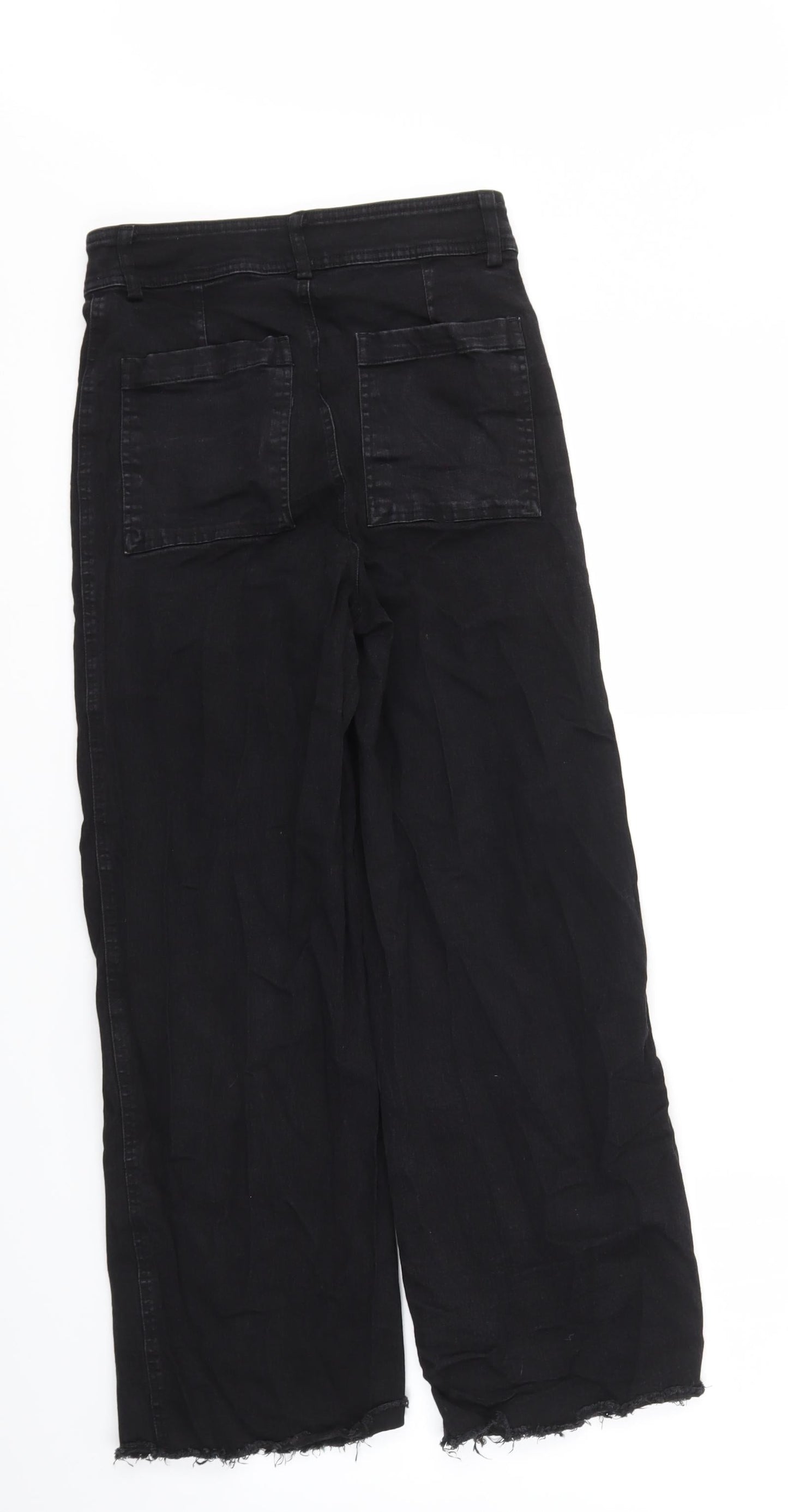 H&M Womens Black   Capri Jeans Size 8 L25 in