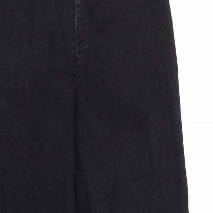 H&M Womens Black   Capri Jeans Size 8 L25 in