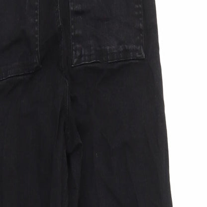 H&M Womens Black   Capri Jeans Size 8 L25 in