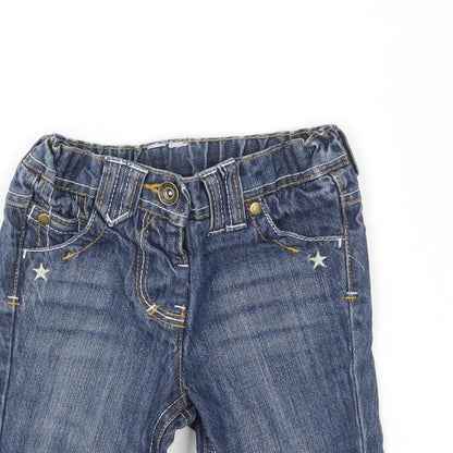 NEXT Girls Blue   Capri Jeans Size 6-9 Months
