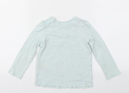 M&S Girls Blue Animal Print  Top Pyjama Top Size 2 Years