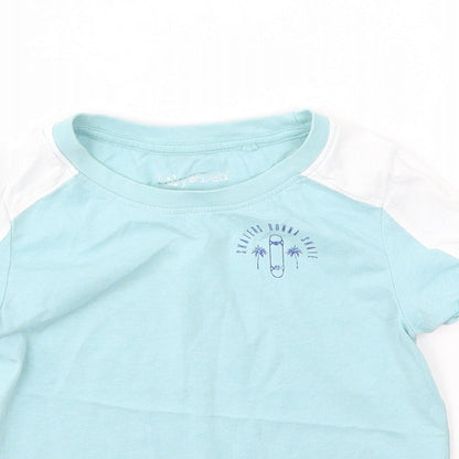 Lily & dan Boys Blue   Basic T-Shirt Size 3-4 Years