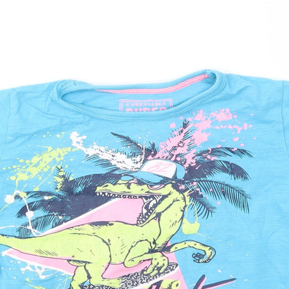 DUDES Boys Blue   Basic T-Shirt Size 5 Years