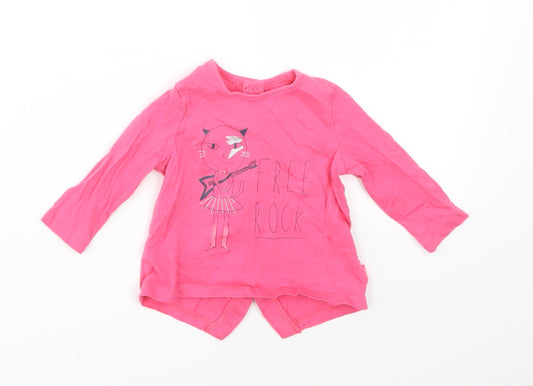 Billieblush Girls Pink   Basic T-Shirt Size 6-9 Months