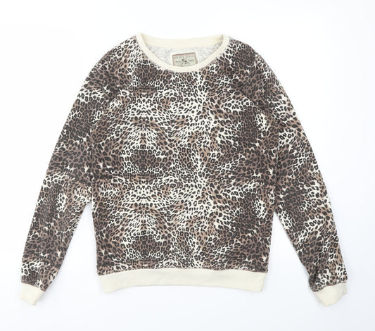 Womens UK Size S Brave Soul Brown Pullover Jumper
