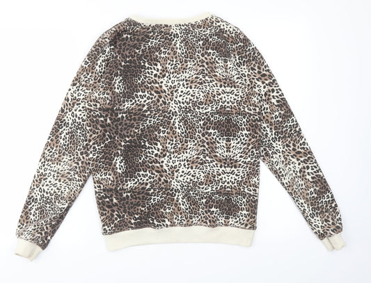 Womens UK Size S Brave Soul Brown Pullover Jumper