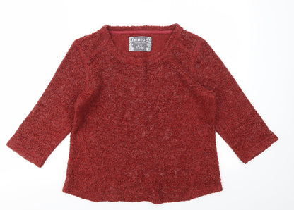 Womens UK Size 12 M&S Red Pullover Jumper