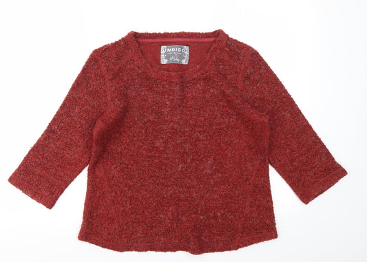 Womens UK Size 12 M&S Red Pullover Jumper