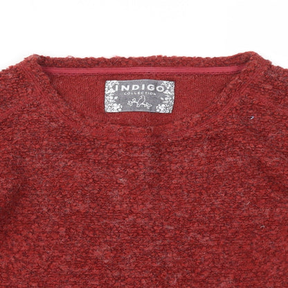 Womens UK Size 12 M&S Red Pullover Jumper
