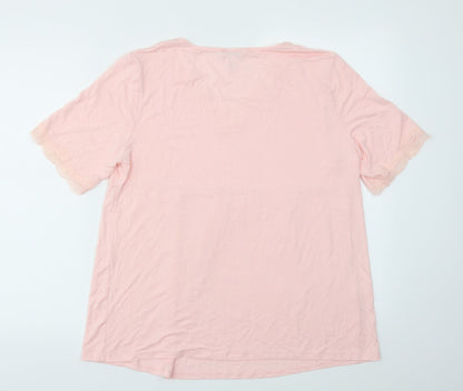 Slenderella Womens Pink   Top Pyjama Top Size 16