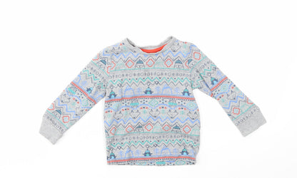 M&S Boys Multicoloured Animal Print  Basic T-Shirt Size 9-12 Months