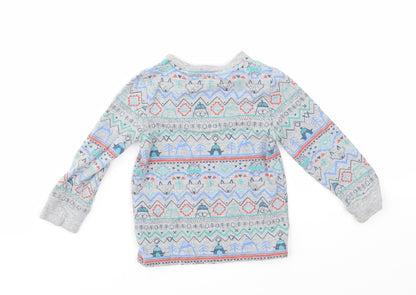 M&S Boys Multicoloured Animal Print  Basic T-Shirt Size 9-12 Months