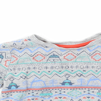 M&S Boys Multicoloured Animal Print  Basic T-Shirt Size 9-12 Months