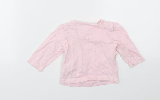 Disney Girls Orange   Basic T-Shirt Size 0-3 Months