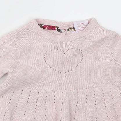 Tommy Bahama Girls Pink   Fit & Flare  Size 3-6 Months
