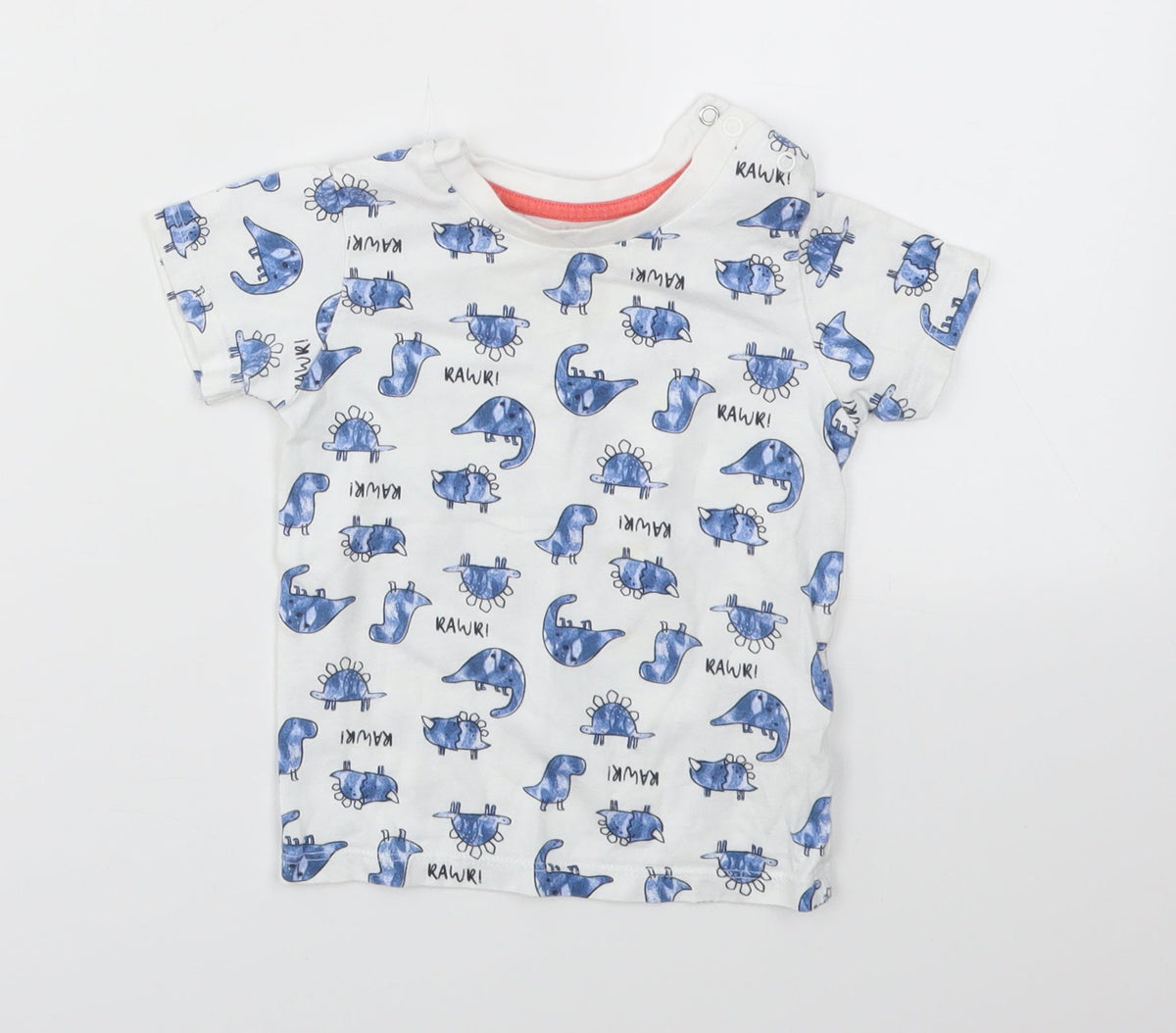 Matalan Boys Multicoloured Animal Print  Basic T-Shirt Size 9-12 Months