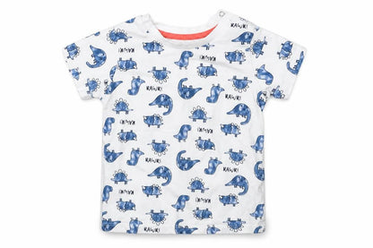 Matalan Boys Multicoloured Animal Print  Basic T-Shirt Size 9-12 Months