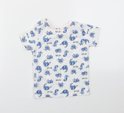Matalan Boys Multicoloured Animal Print  Basic T-Shirt Size 9-12 Months