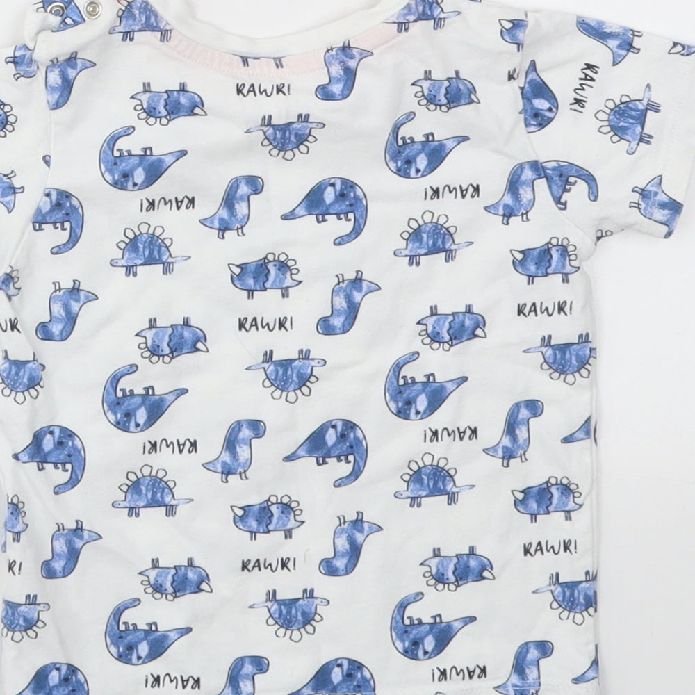 Matalan Boys Multicoloured Animal Print  Basic T-Shirt Size 9-12 Months