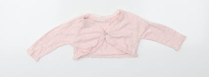 NEXT Girls Pink   Cardigan Jumper Size 3-6 Months