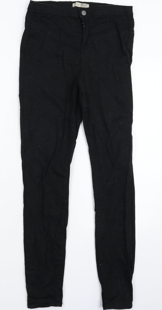 Denim & Co. Womens Black  Denim Jegging Jeans Size 12 L30 in
