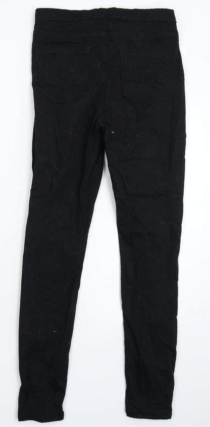 Denim & Co. Womens Black  Denim Jegging Jeans Size 12 L30 in