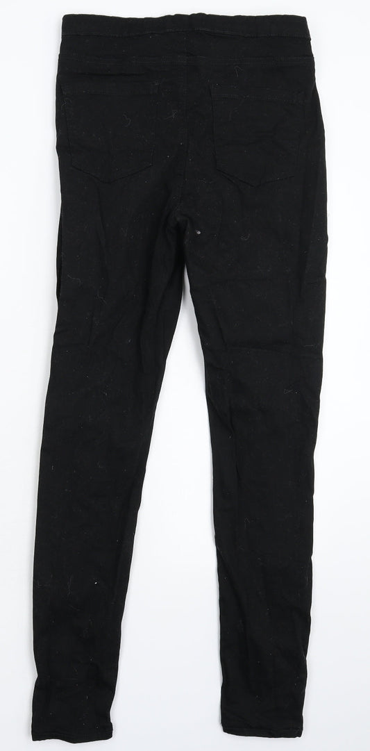 Denim & Co. Womens Black  Denim Jegging Jeans Size 12 L30 in