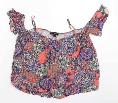Womens UK Size 8 Atmosphere Multicoloured Basic Tank