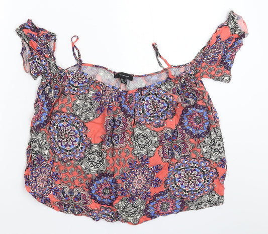 Womens UK Size 8 Atmosphere Multicoloured Basic Tank