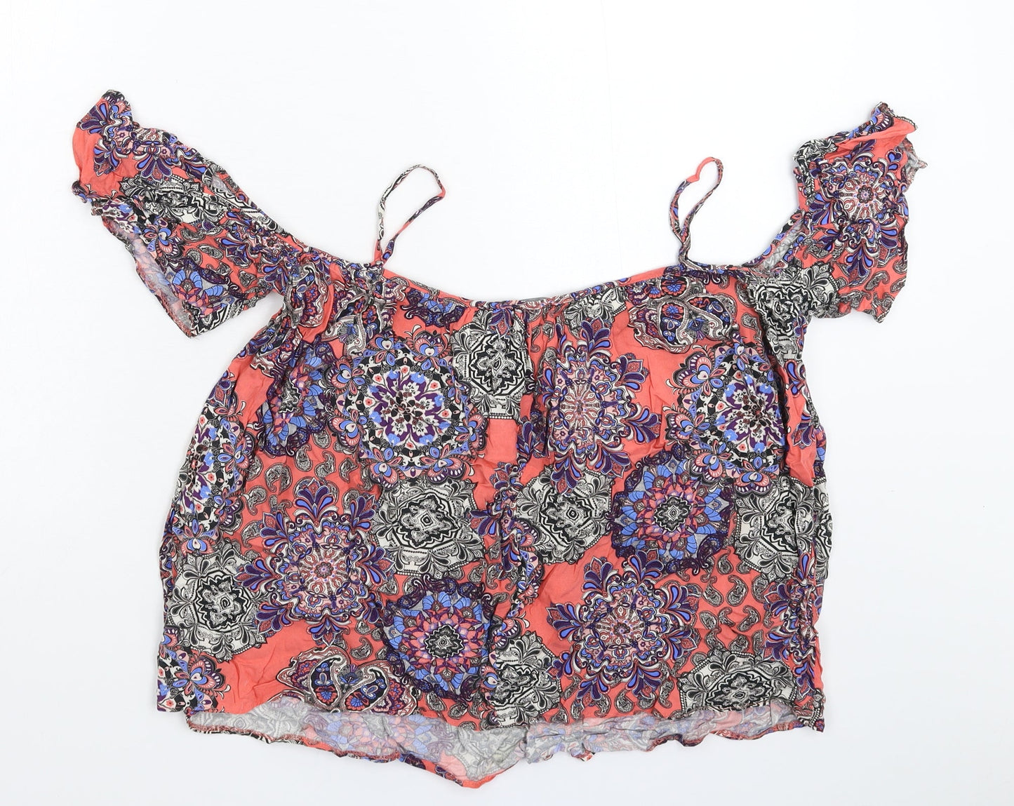 Womens UK Size 8 Atmosphere Multicoloured Basic Tank