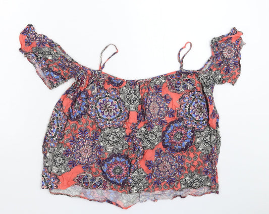 Womens UK Size 8 Atmosphere Multicoloured Basic Tank