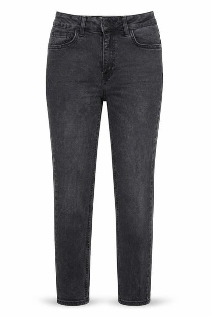 Womens UK Size 10 New Look Extra-Slim Fit Cropped Black Jeans