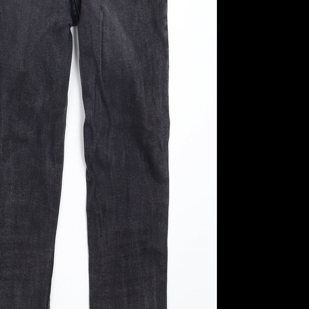 New Look Womens Black  Denim Cropped Jeans Size 10 L22 in