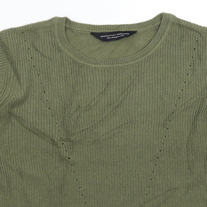 Womens UK Size 8 Dorothy Perkins Green Pullover Jumper