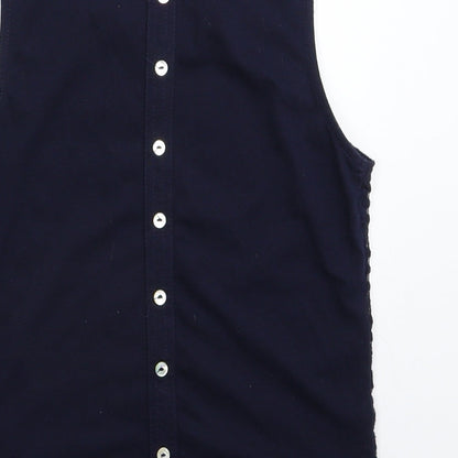 New Look Girls Blue Floral  Basic Tank Size 10-11 Years
