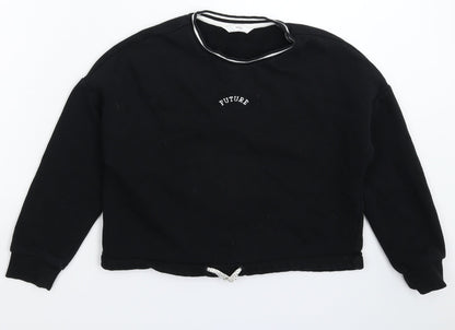 Marks and Spencer Boys Black   Pullover Sweatshirt Size 10-11 Years