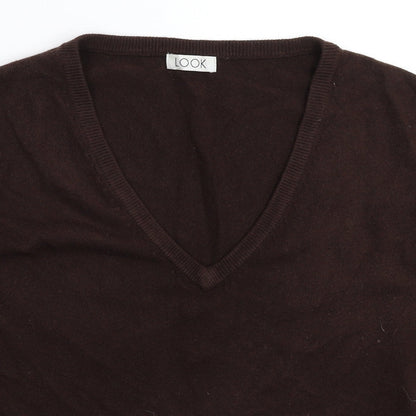 Look Womens Grey  Knit Pullover Jumper Size S