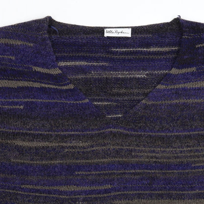Ulla Popken Womens Multicoloured Striped Knit Pullover Jumper Size L