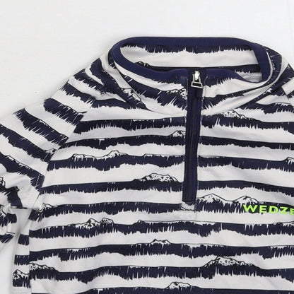 DECATHLON Boys Multicoloured Striped  Jacket  Size 4 Years