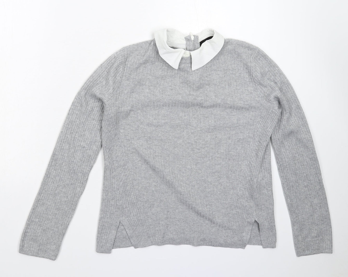 Womens UK Size 8 Topshop Grey Pullover Jumper