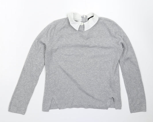 Womens UK Size 8 Topshop Grey Pullover Jumper