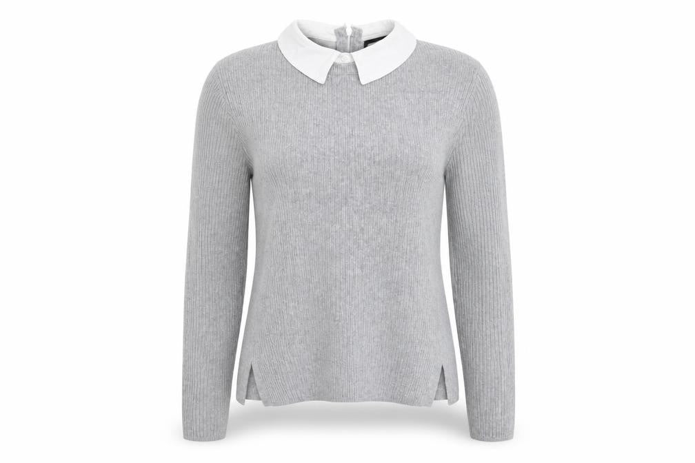 Womens UK Size 8 Topshop Grey Pullover Jumper