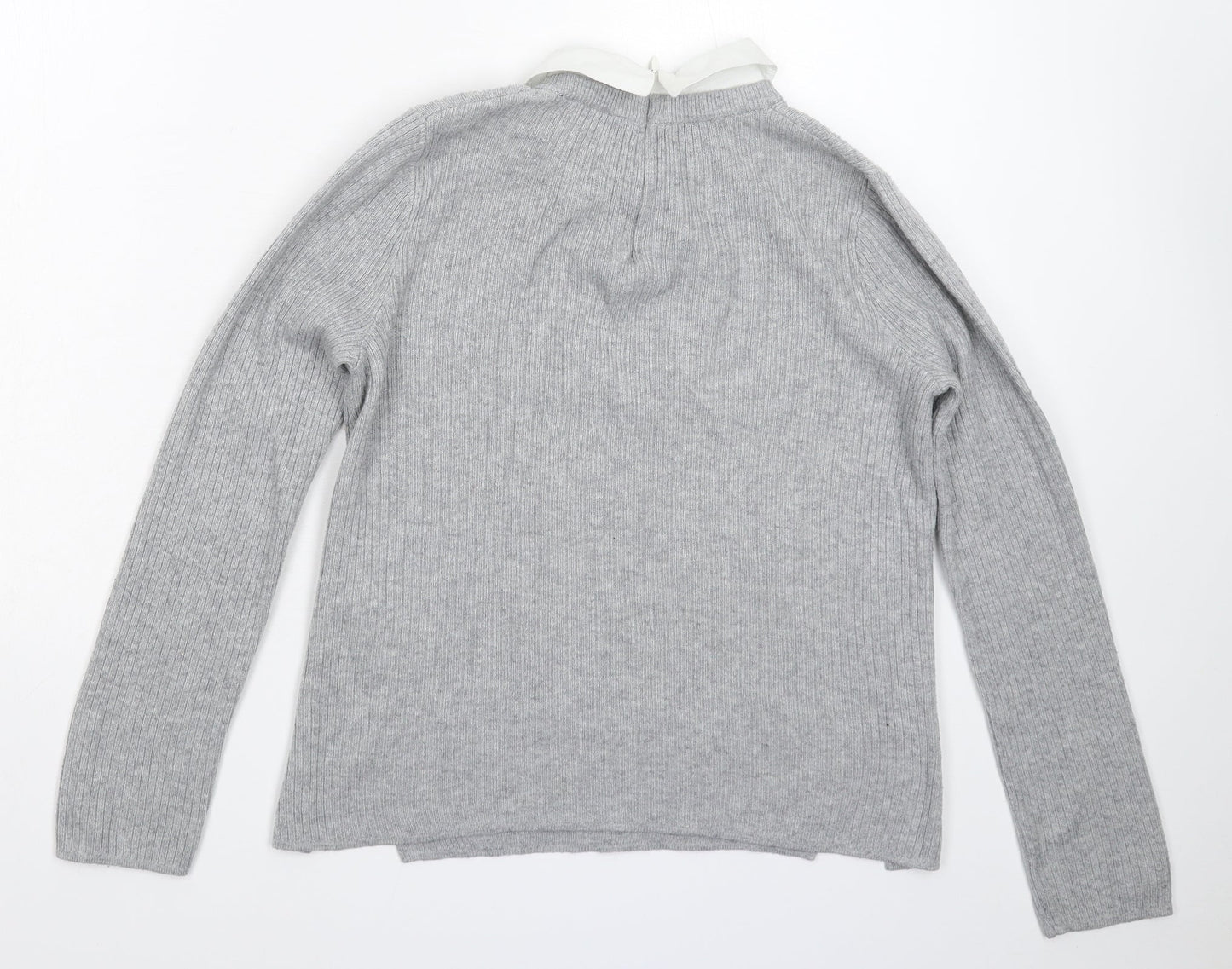 Womens UK Size 8 Topshop Grey Pullover Jumper