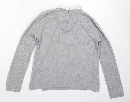 Womens UK Size 8 Topshop Grey Pullover Jumper