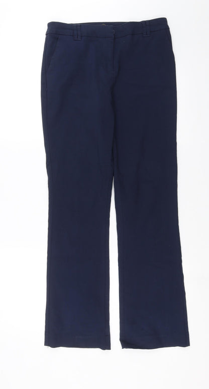 TU Womens Blue   Trousers  Size 8 L28 in - short Leg