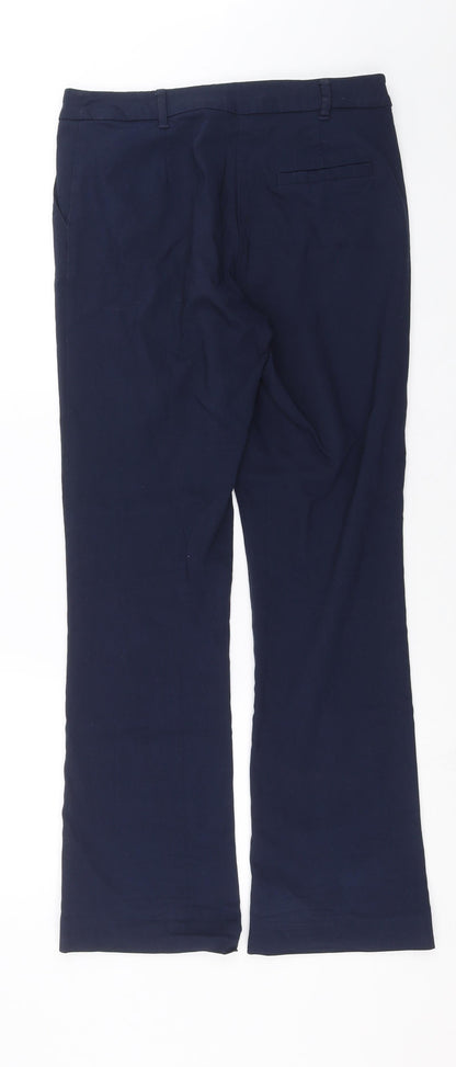 TU Womens Blue   Trousers  Size 8 L28 in - short Leg